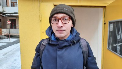 Польський режисер Пьотр Павлус. Грудень 2023. Тернопіль Польський режисер Пьотр Павлус. Грудень 2023. Тернопіль