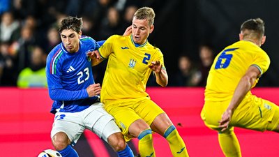 Ілля Крупський - один з гравців молодіжної збірної України з футболу, що готується до Євро