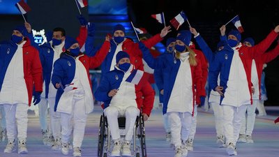 Збірна Франції на церемонії відкриття Паралімпіади-2022