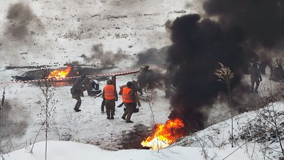 Було багато вогню та диму Було багато вогню та диму