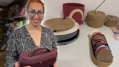Житомир, Ольга Токар, вироби з бавовняного шнура та джуту