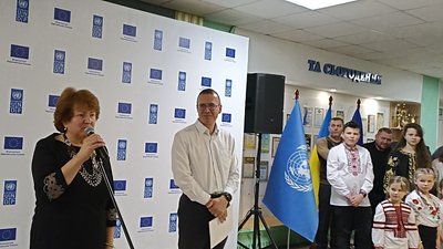 Програма розвитку ООН відремонтувала у Житомирі два ліцеї, пошкоджені РФ Програма розвитку ООН відремонтувала у Житомирі два ліцеї, пошкоджені РФ