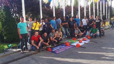 Гірники з Кіровоградської області призупинили акцію протесту у Києві