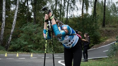 Фініш спортсменки на чемпіонаті України Фініш спортсменки на чемпіонаті України