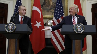 Президент США Дональд Трамп, президент Туреччини Реджеп Таїп Ердоган