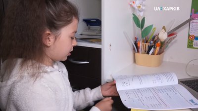 Навчання початківців: як проходив онлайн-урок другокласниці у Харкові
