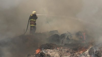 У Херсоні горіло сміттєзвалище