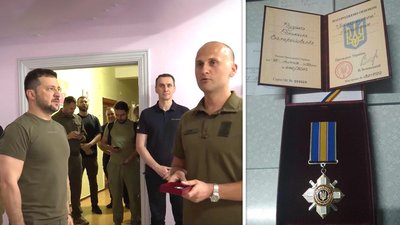 Зеленський вручив нагороду медикові із Вінниччини Зеленський вручив нагороду медикові із Вінниччини