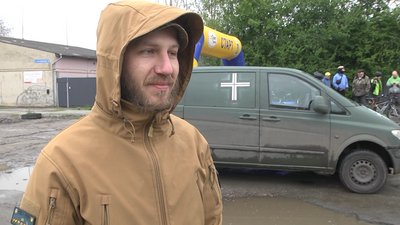 Під час велопробігу Під час велопробігу
