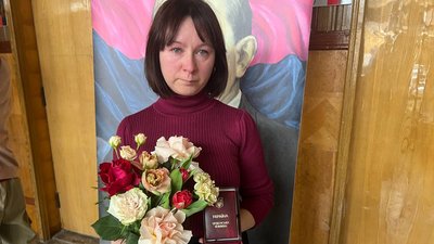 Галина Тібекіна, дружина загиблого бійця ЗСУ Галина Тібекіна, дружина загиблого бійця ЗСУ