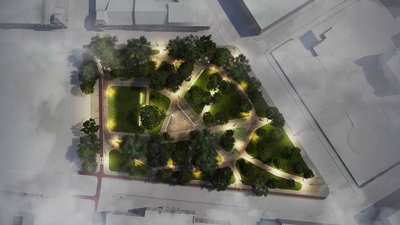 Так виглядатиме сквер Дня Вишиванки у Чернівцях після реконструкції