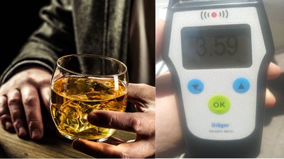 В Одесі у водія рівень алкоголю в крові перевищив норму в майже 18 разів