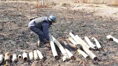 На Житомирщині з початку війни група піротехніків виявила понад 1600 різноманітних боєприпасів На Житомирщині з початку війни група піротехніків виявила понад 1600 різноманітних боєприпасів