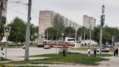У Харкові сталася аварія за участі трамвая та вантажівки, 17 квітня 2024 року