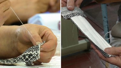 У Кропивницькому студентки-пенсіонерки шиють захисні маски У Кропивницькому студентки-пенсіонерки шиють захисні маски