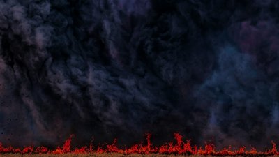 горить суха трава