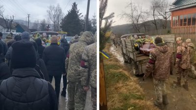 На Закарпатті попрощалися з полеглим військовим Дмитром Клочуряком