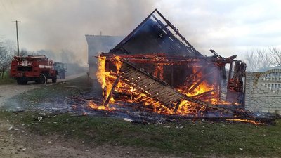В Березнянській громаді згорів будинок разом із господарем