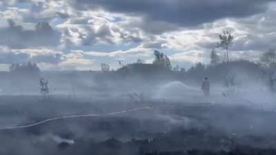 Пожежа, Калуський район, Рожнятів, торф, рятувальники, ДСНС