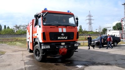 На території одного з підприємств у Миколаєві сталася пожежа. Горіло дизельне паливо На території одного з підприємств у Миколаєві сталася пожежа. Горіло дизельне паливо