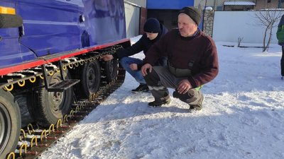 Житель Зборова змайстрував сніговий всюдихід Житель Зборова змайстрував сніговий всюдихід
