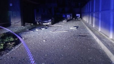 В Офісі президента показали руйнування в Києві після нічної атаки дронів