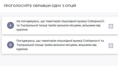 Опитування про заборону куріння на Соборності у Полтаві: хто ініціював та для чого