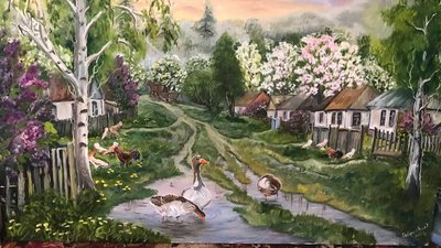 картини, художниця, мистецтво, хвороба, малювання