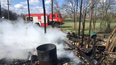 Пожежа в господарчому приміщенні Пожежа в господарчому приміщенні