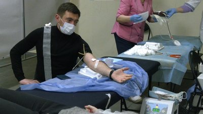 Львів'яни здали кров для онкохворих людей та військових