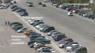 Розмітка на майдані Свободи у Харкові: нові правила паркування Розмітка на майдані Свободи у Харкові: нові правила паркування