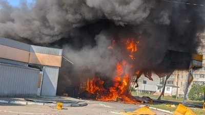 Наслідки атаки по АЗС в Сумах