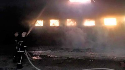 У Тернополі горів склад