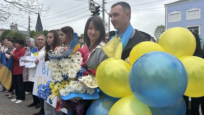 Назарій Мороз з дружиною