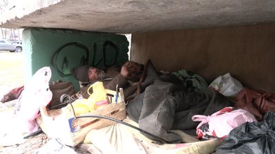 "Господарює" у подвір'ї: черкасці одного з будинків скаржаться на бездомного