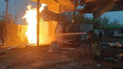 В Оріхові на Запоріжжі внаслідок російських обстрілів вибухнув газовий резервуар