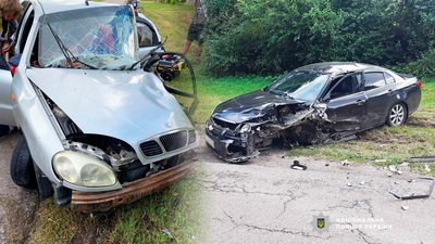 ДТП на Чернігівщині: зіткнулися два легковики, травмувалися водії