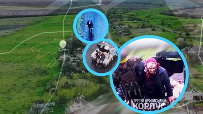 Евакуація жінки на НРК на Донеччині
