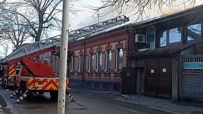У центрі Кропивницького горить ресторан