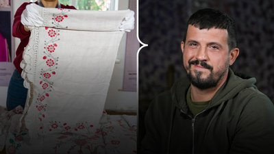 Військовий на псевдо Маркович евакуював з Харківщини вишиванки