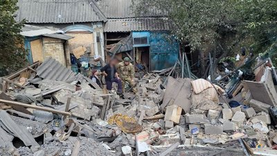 Наслідки обстрілів Донеччини 12 вересня. Фото: поліція Донеччини