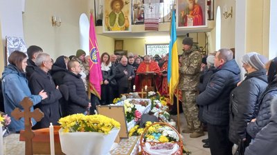 Похорон бійця Василя Мізерного в Тернополі