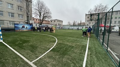 футбольне поле в колонії футбольне поле в колонії
