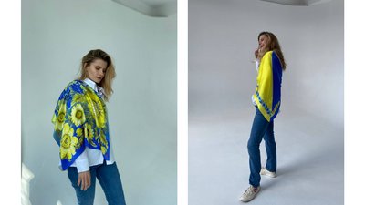 Синьо-жовта колекція: київський бренд створив хустинки й футболки за мотивами робіт Примаченко Синьо-жовта колекція: київський бренд створив хустинки й футболки за мотивами робіт Примаченко