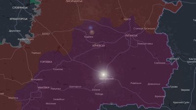 Хрустальний на Луганщині на мапі