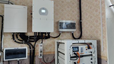 Електрична панель, пов'язана з системою сонячних панелей Електрична панель, пов'язана з системою сонячних панелей