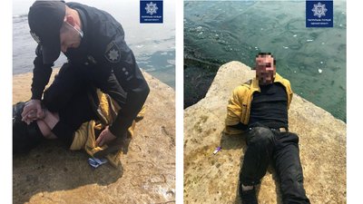 В Одесі чоловік намагався потрапити на затонулий танкер Delfi В Одесі чоловік намагався потрапити на затонулий танкер Delfi