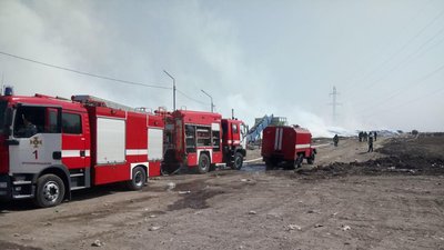 У Кропивницькому горить сміттєзвалище