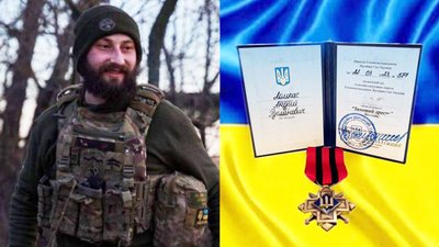 Андрій Ломпас з Надвірнянської громади отримав "Золотий хрест" від головнокомандувача ЗСУ 
