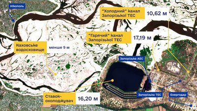 Рівень воду у ставку-охолоджувачі ЗАЕС станом на 10 серпня: чи є загроза